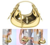 MALSSE PU Leather Evening Bag For Women Elegant Clutch Purse Handbag Eye-catching Dumplings Womens Evening Bag Eye-catching Handbag Pu Leather Purse