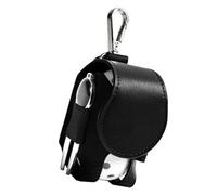 MALSSE PU Leather Golfs Balls Storage Bag Portable Waist Holder Balls Container Storage Easy to Use Portable Golf Holder Bag