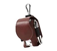 MALSSE PU Leather Golfs Balls Storage Bag Portable Waist Holder Balls Container Storage Easy to Use Portable Golf Holder Bag