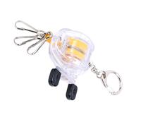 MALSSE Quick Buckle Keychain Fishing Reel Keychain Fishing Accessories Telescopic Buckle Lock Buckle Retractable Wire Rope Retractable Steel Cable