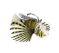MALSSE Realistic Silicas Fish Home Decors Realistic Landscape Supply Aquariums Glowing Lionfish Ornaments Home Decorations Realistic Lionfish