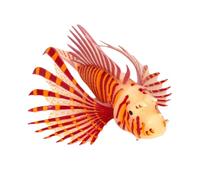 MALSSE Realistic Silicas Fish Home Decors Realistic Landscape Supply Aquariums Glowing Lionfish Ornaments Home Decorations Realistic Lionfish