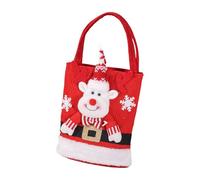 MALSSE Santa And Snowman Themed Felt Bags Children's Candy Bag Storage Pouches For Christmas Party Treats And Gifts Felt Sacks