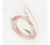 MALSSE Silver Coated Double Parallel Designs Earphone Cable For QKZA3 Headphone Cord Stable And Clear Sound Transmission Silver Plate Earphone Cable