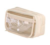 MALSSE Simple Pencil Case Large Capacity Pen Case Clear Pencil Pouches Bag Pen Pouches Desk Organizers for Student Clear Bag Large Capacity Aesthetic