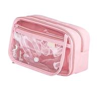 MALSSE Simple Pencil Case Large Capacity Pen Case Clear Pencil Pouches Bag Pen Pouches Desk Organizers for Student Clear Bag Large Capacity Aesthetic