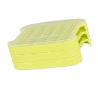 MALSSE Space Saving Ice Cubes Maker with Secure Cover Creative Crafting Iced Treat Mold for Refrigerator Storage Ice Cubes Tray with Lid