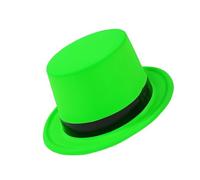 MALSSE Stylish Fluorescent Tall Hat With Shining Color For Various Occasion Theme Event Party Gathering Dressingup Club Hat Music Festival Caps