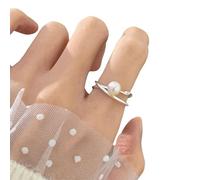 MALSSE Stylish Irregular Open Rings For Women Adjustable Fit Opening Rings Party Jewelry Fashionable Finger Accessories Allergy Free Jewelry