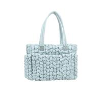 MALSSE Stylish Nylon Baby Essentials Tote Reinforced Lining & Adjustable Shoulder Strap For Parenting On-The-Go Nylon Mom Bag With Polyester Lining