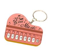 MALSSE Stylish Piano Pendant Holder With Music Designs Popular Keychain Bag Charm For Fashion Personalizing Accessories Holder For Keychain