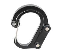 MALSSE Swivels Hook Carabiner Clip Outdoor Aluminum Alloy D Shape Keychain Buckle Multifunctional Carabiner Buckle D Shaped Climbing Hook