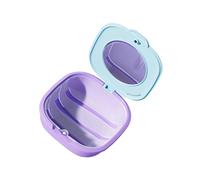 MALSSE Travel Friendly Brace Appliance Storage Container For Clear Aligners And Retainers Leakproof ABS Materials Retainers Storage Box
