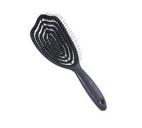 MALSSE Travel Friendly Curved Detangling Brush Protects Bristles Hair Comb Fashionable Hollow out Hairbrush for Women and Men