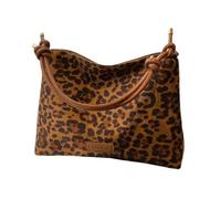 MALSSE Trendy Handbag Leopards Print Shoulder Bag Office Slouchy Bags Underarm Purse With Comfortable Strap For Everyday Use Women's Fashion Bag