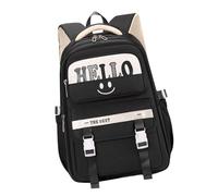 MALSSE Trendy Teen Backpack With Water Resistant Oxford Fabric Shcool Bag College Student Backpacks For Everyday Adventures Travel Backpack
