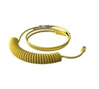 MALSSE USB a to Type C Mechanical Gaming Keyboards Coiled Cable Detachable Aviation Coiled Power Cord Desktop Cable