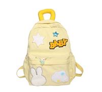 MALSSE Versatile School Bag Nylon Backpack For Youth Large Storage Capacity Rucksack With Adjustable Strap Student Book School