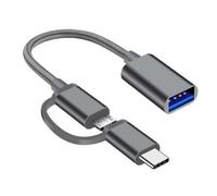 MALSSE Versatility USB C/To Adapter Cable For Small Devices On Travel Laptops Connectivities 7.09inch/18cm MultiDevice Compatible USB Cable