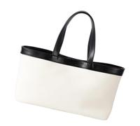 MALSSE Women Commuting Bag Large Capacity Top Handle Contrast Color Handbag All-matching Shopping Simple Everyday Women Large Capacity Handbag All-matching Commuting Simple Shopping