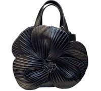 MALSSE Women Evening Bag Elegant Crossbody Bucket Flower Evening Handbag PU Leather Shoulder For Party