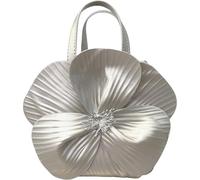 MALSSE Women Evening Bag Elegant Crossbody Bucket Flower Evening Handbag PU Leather Shoulder For Party