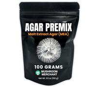 Malt Extract Agar (MEA) Premix (100 Grams) | MEA Premix Makes 100 Agar Plates | Agar Premix for Mushroom Mycelium | Make Agar Petri Dishes for Mycology