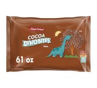 Malt-O-Meal Cocoa Dyno Bites Gluten Free Breakfast Cereal, Crispy Rice Puff Cereal, Large Cereal for Family, 6 oz Resealable Cereal Bag