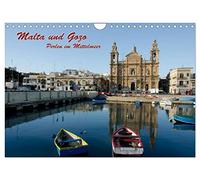 Malta and Gozo, Pearls in the Mediterranean Sea UK-Version (Wall Calendar 2026 DIN A4 Landscape), CALVENDO 12 Month Wall Calendar