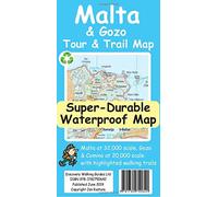 Unbranded Apparel Map Malta and Gozo Tour and Trail Super-Durable