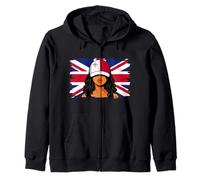 Malta Britain Flags Women Roots British Maltese Heritage Zip Hoodie