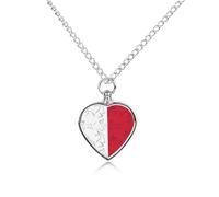 Malta Bunny Flag Pet Ash Necklace Keepsake Memorial Heart Pendant Jewelry