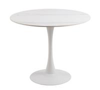 Furniture To Go Malta Ceramic Round Dining Table In White 90X75Cm