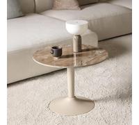 Malta Coffee Table - Round - Brown Ceramic