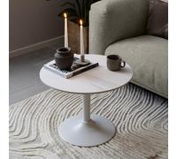 Malta Coffee Table - Round - White Ceramic