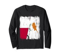 Malta Cyprus Half Flag Maltese Cypriot Heritage Long Sleeve T-Shirt