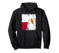 Malta Cyprus Half Flag Maltese Cypriot Heritage Pullover Hoodie