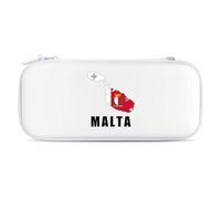 Malta Flag Map National Emblem Compatible with Switch Case Bag Travel Protective Cover Handbag with 15 Game Accessories