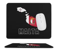 Malta Flag Map National Emblem Fashion Mouse Mat Pad Slim Anti-Slip Office Desk Accessories