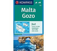 Malta, Gozo 1:25 000: 3in1 Wanderkarte 1:25000 mit Aktiv Guide und Detailkarten. Autokarte.: Wandelkaart Schaal 1 : 25.000 (Kompass Wanderkarten)