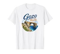 Malta Gozo Value Graphic T-Shirt, Men, White, L