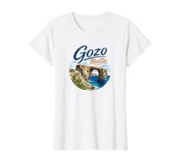 Malta Gozo Value Graphic T-Shirt, Women, White, L