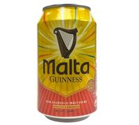 Malta Guinness Non-Alcoholic Malt Drink 330ml Cans - Pack of 12 - Premium African Beverage, Rich in B Vitamins, Smooth & Refreshing Taste, No Added Alcohol