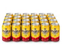 Malta Guinness Non-Alcoholic Malt Drink 330ml Cans - Pack of 12 - Premium African Beverage, Rich in B Vitamins, Smooth & Refreshing Taste, No Added Alcohol