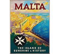 Malta Maltese Islands,Tin Sign Vintage Funny Creature Iron Painting Metal Plate Novelty