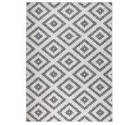 Malta Reversible Indoor-Outdoor Grey Rug - 240X340 cm