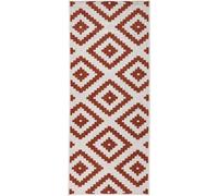 THE RUGS Malta Reversible Indoor Outdoor Rug Flatweave Polypropylene in Red | Size: 80 cm x 350 cm THE RUGS Red 80 cm x 350 cm