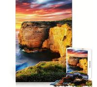 Malta Sunset Cliffs Seascape 1000 Piece Jigsaw Puzzles Stress Relief Play HD Print Family Enjoyable Birthday Art Gift (50x75cm)