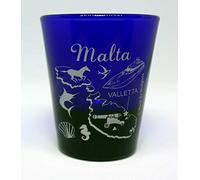 Malta Valletta Cobalt Blue Shot Glass