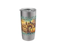 Malta Valletta Island Mediterranean Holiday Stainless Steel Insulated Tumbler